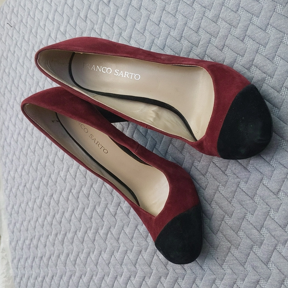 Franco Sarto colorblock heels